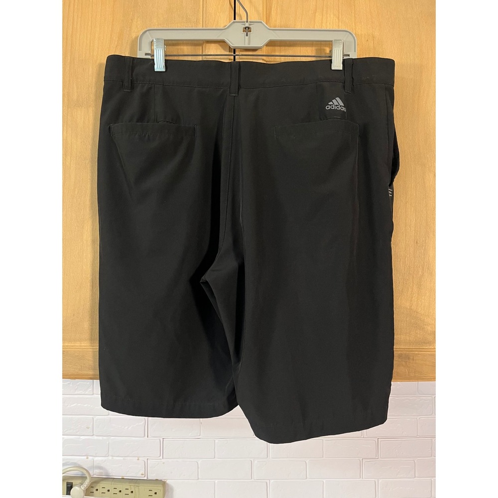 Adidas Golf Shorts Mens 38 Black Stretch Performance Lightweight - Picture 2 of 7